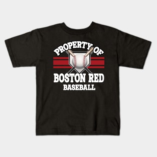 Proud Name Boston Graphic Property Vintage Baseball Kids T-Shirt